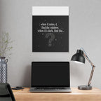 Canvas Wall Art - "When it rains, find the rainbow; when it's dark, find the..." Inspirational Quote
