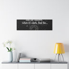 Canvas Wall Art - "When it rains, find the rainbow; when it's dark, find the..." Inspirational Quote