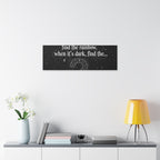 Canvas Wall Art - "When it rains, find the rainbow; when it's dark, find the..." Inspirational Quote